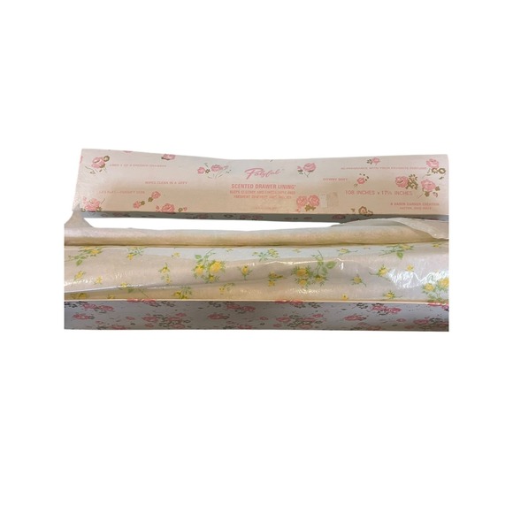 Vtg Polyfab Drawer Liner Scented MCM 1950s Karen Carson Creations Retro Cottage - Picture 2 of 7